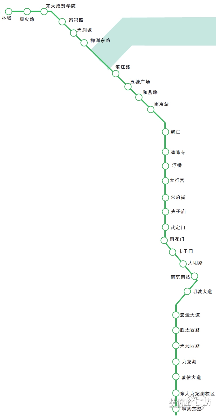 南京市向南发展战略之二:南京地铁三号线和五号线(及其最新进展)