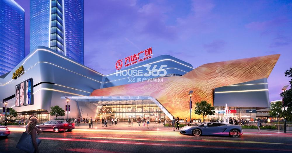 杭州万达广场项目入口效果图