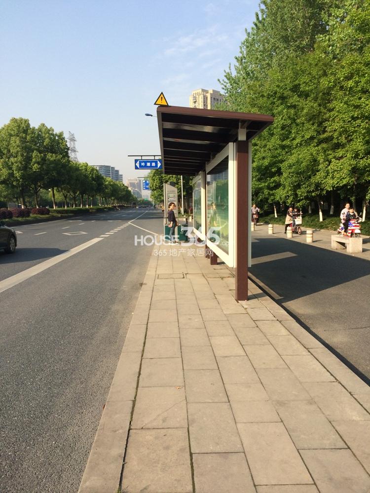 2015年4月下旬钱江御府项目周边公交站