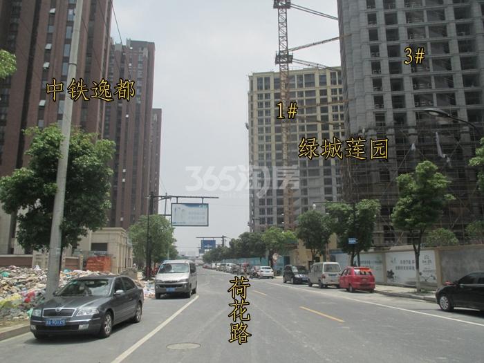 绿城莲园项目1、3号楼施工进程图（2015.6）