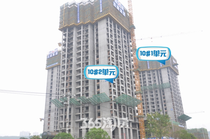 智慧新城10#楼1单元和2单元施工进度（摄于2015年7月1日） 