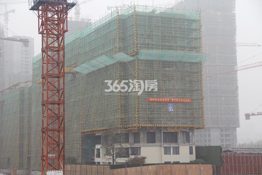 滨江江南之星12号楼施工实景图 2016年11月17日摄