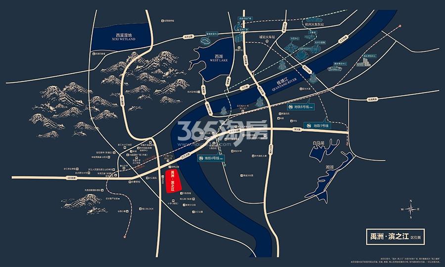 禹洲滨之江项目交通图