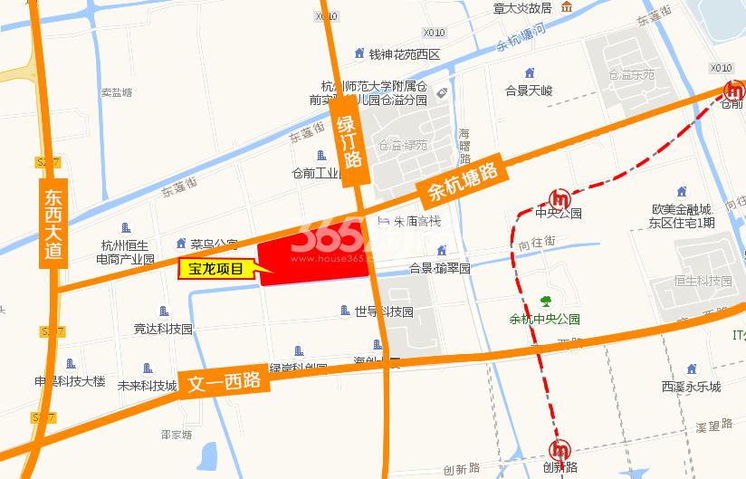 宝龙未来科技城项目交通区位图